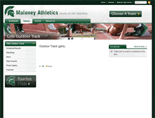 Tablet Screenshot of girlsoutdoortrack.maloneyathletics.com