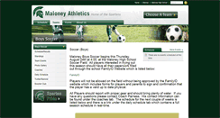 Desktop Screenshot of boyssoccer.maloneyathletics.com