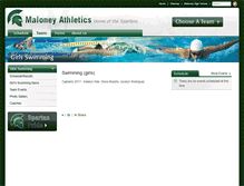 Tablet Screenshot of girlsswimming.maloneyathletics.com