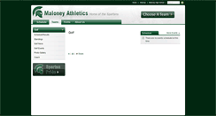 Desktop Screenshot of golf.maloneyathletics.com