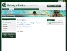 Tablet Screenshot of boysswimming.maloneyathletics.com