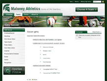 Tablet Screenshot of girlssoccer.maloneyathletics.com