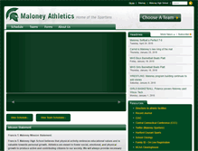 Tablet Screenshot of maloneyathletics.com