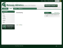 Tablet Screenshot of cheerleading.maloneyathletics.com